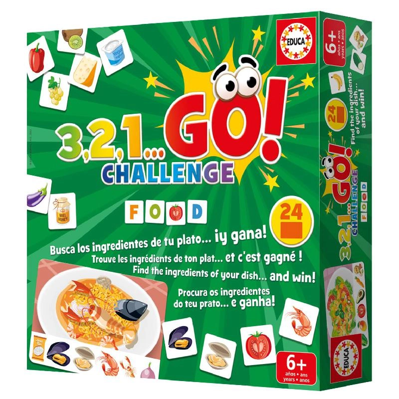 Educa 3 2 1...Go! Challenge: Food - Strategy Game