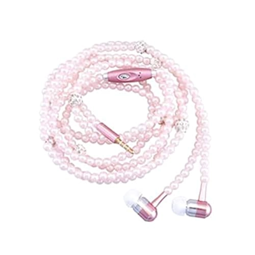 Pearl Necklace Earphones Wired Headphone