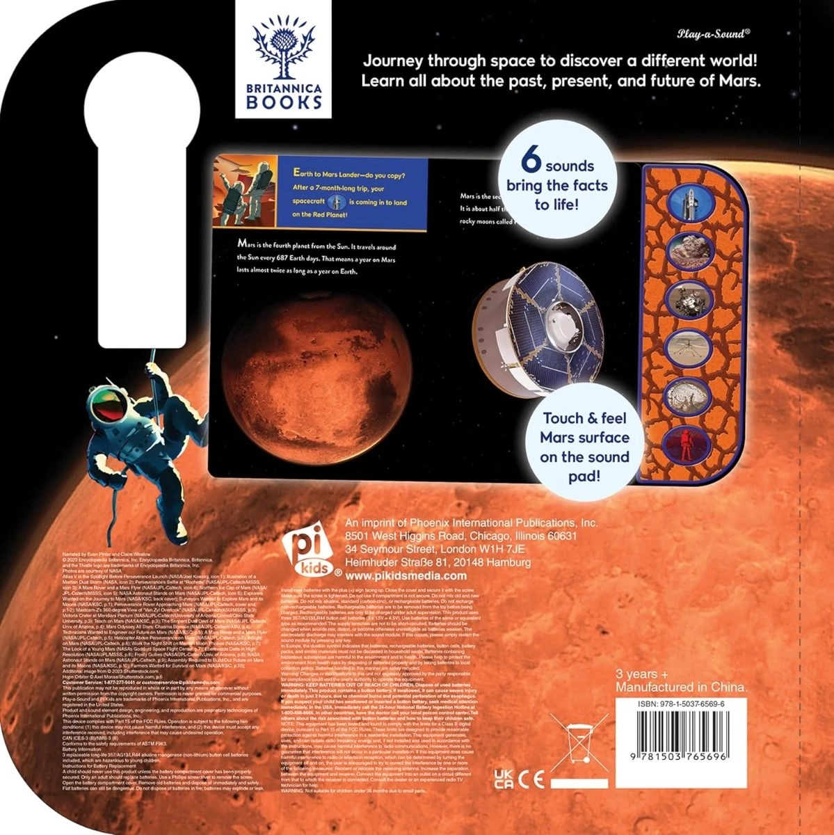 TSP Encyclopedia Britannica Kids Destination Mars Book - 3 years+