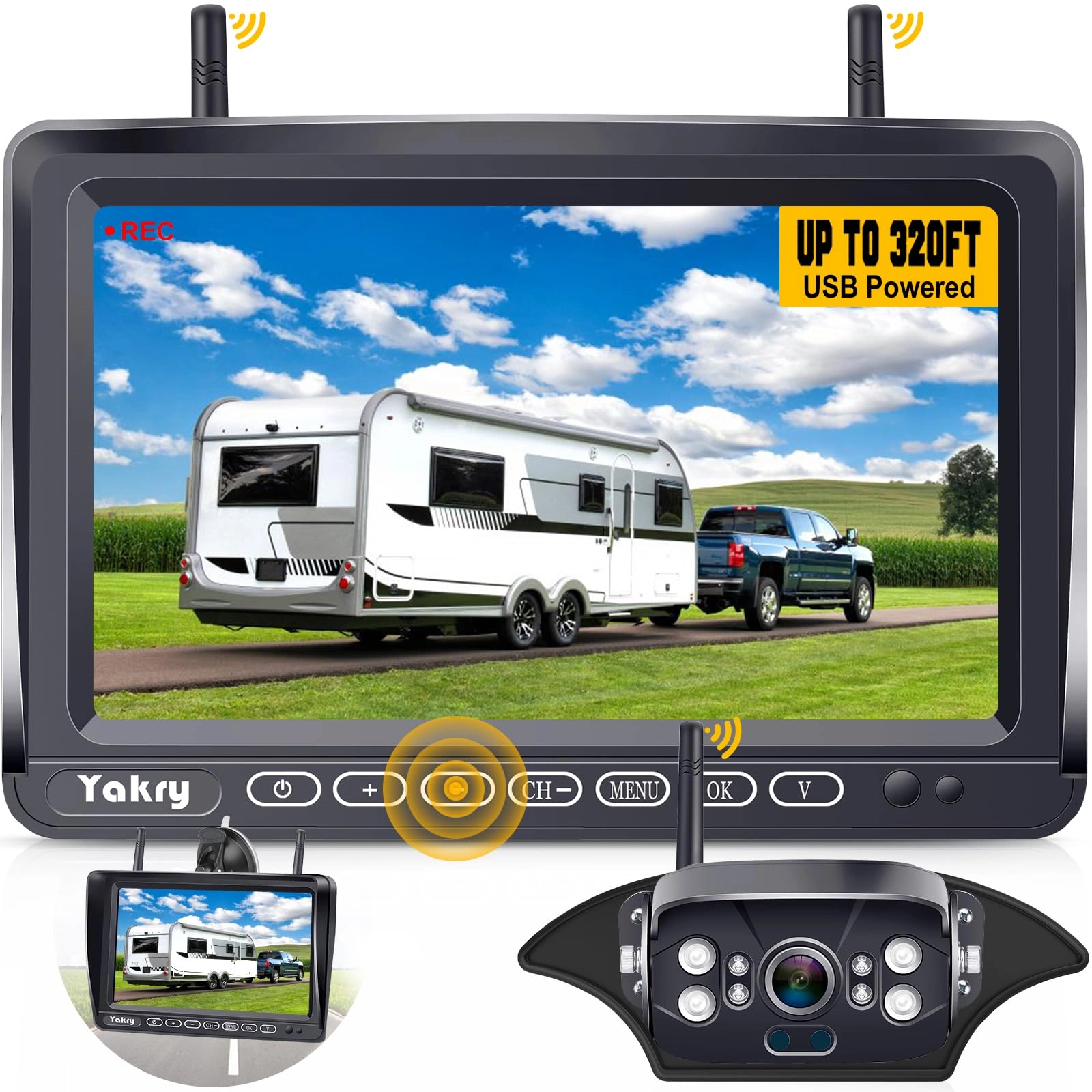 iStrong Digital Wireless Backup Camera - Night vision 1080P