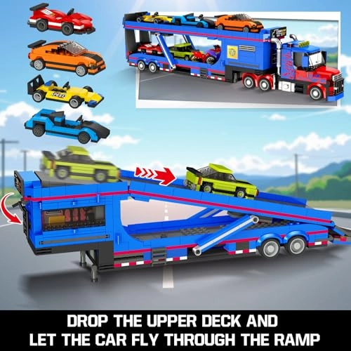 City Car Transporter Truck - 1041 pcs