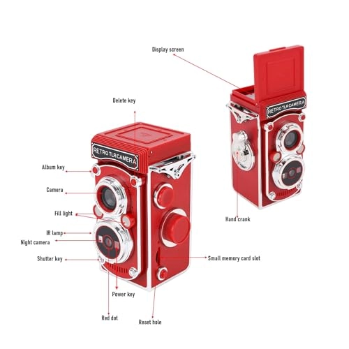 Retro TLR Style Camera - 24M 2.7K Red