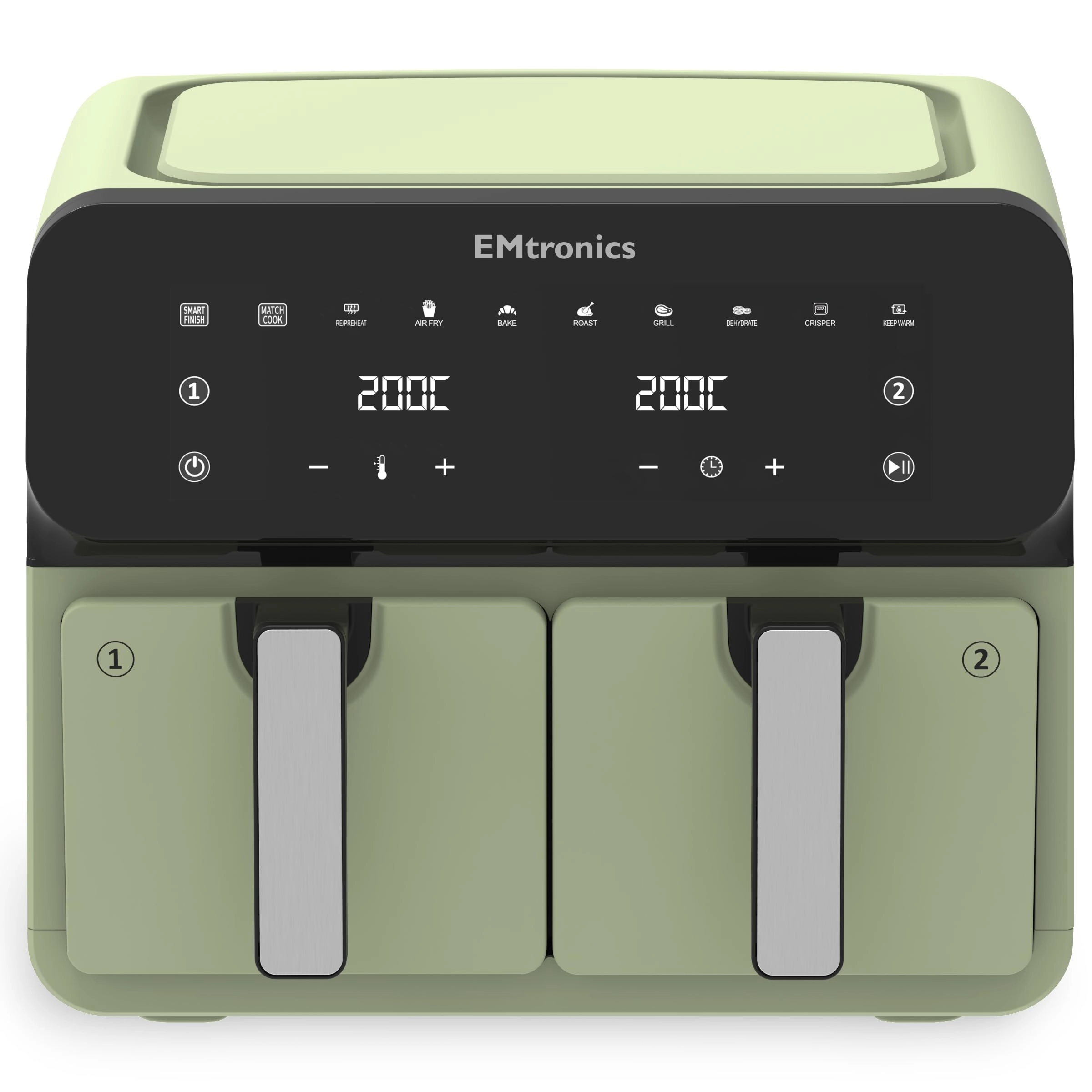 emtronics Dual Zone Air Fryer EMAFDD82SG