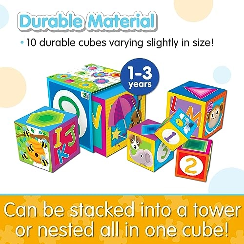 Play & Learn Stacking Cubes - 12 months - 3 years 10 piece(s)