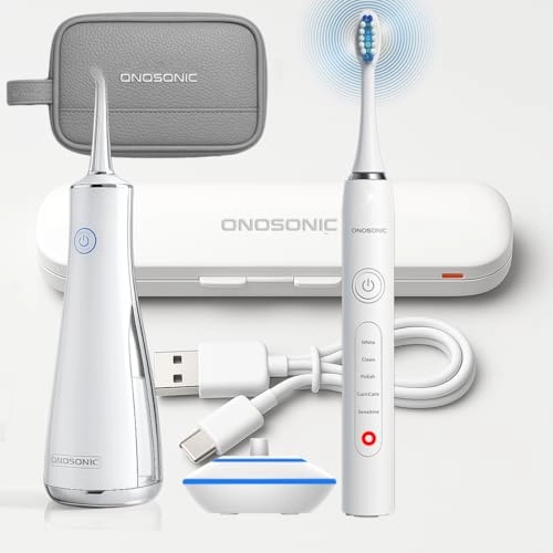 DX-1 - Electric Toothbrush + DF-1 - Water Flosser + Travel Pouch