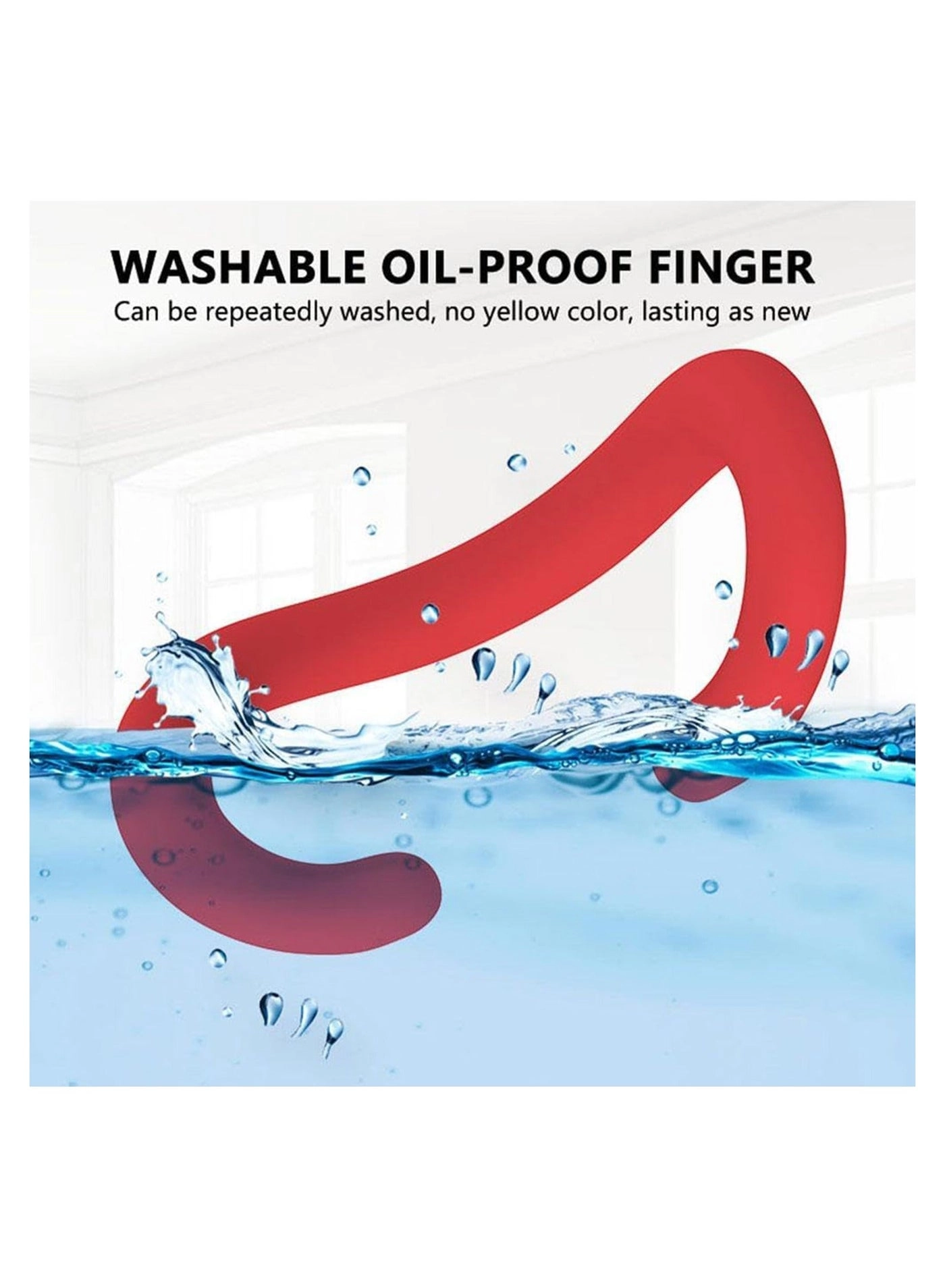 Silicone Face Pad Cover - Waterproof Washable Red