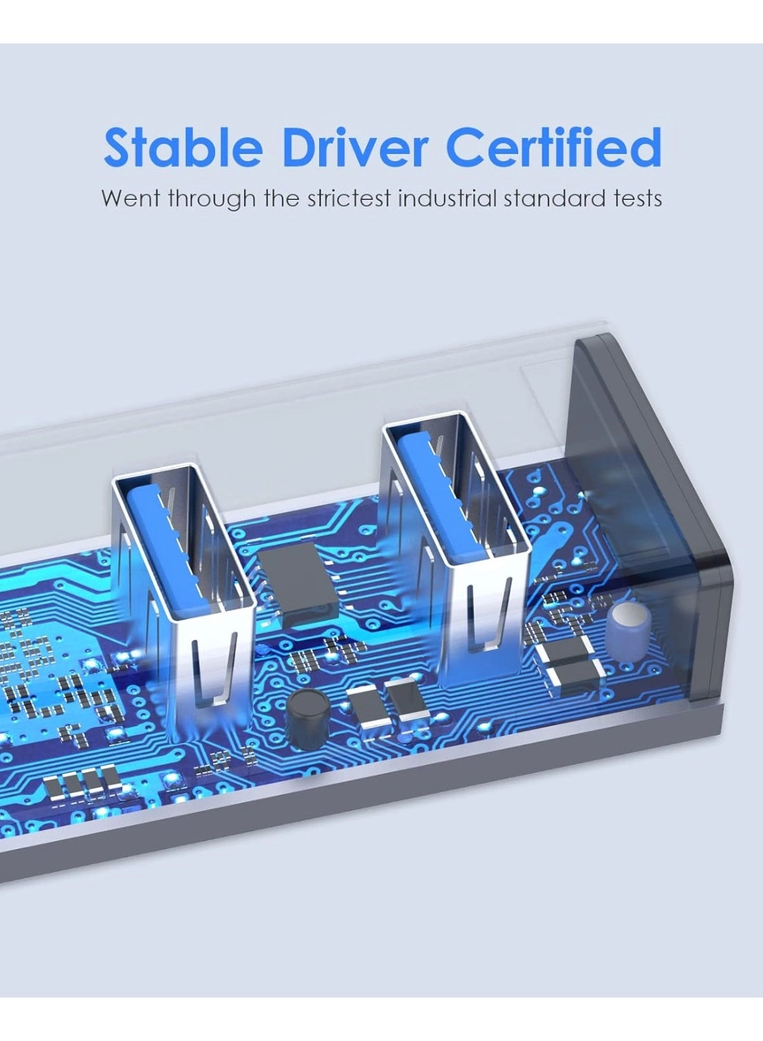 USB C Hub - 4 USB 3.0 Ports Space Gray