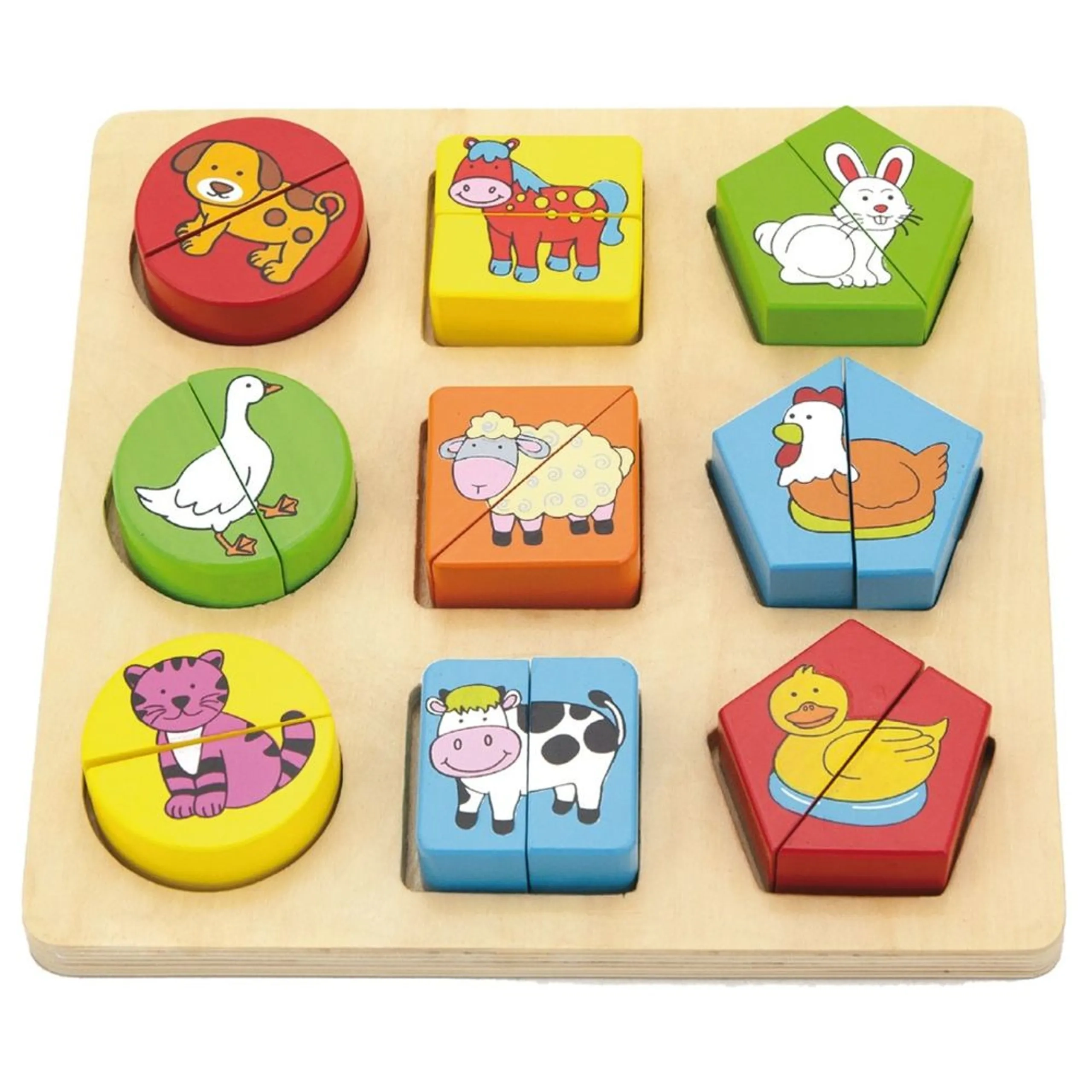 Matching Puzzle - Wild Animals - 3 + 36 pieces