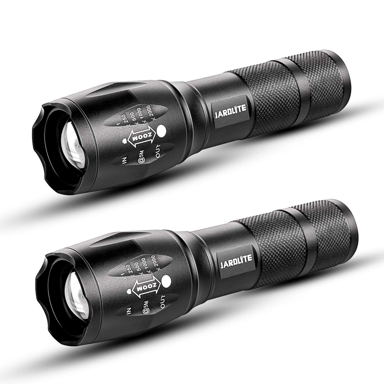 jardlite Handheld Flashlight - Adjustable Focus Water Resistant 5 Modes Pack