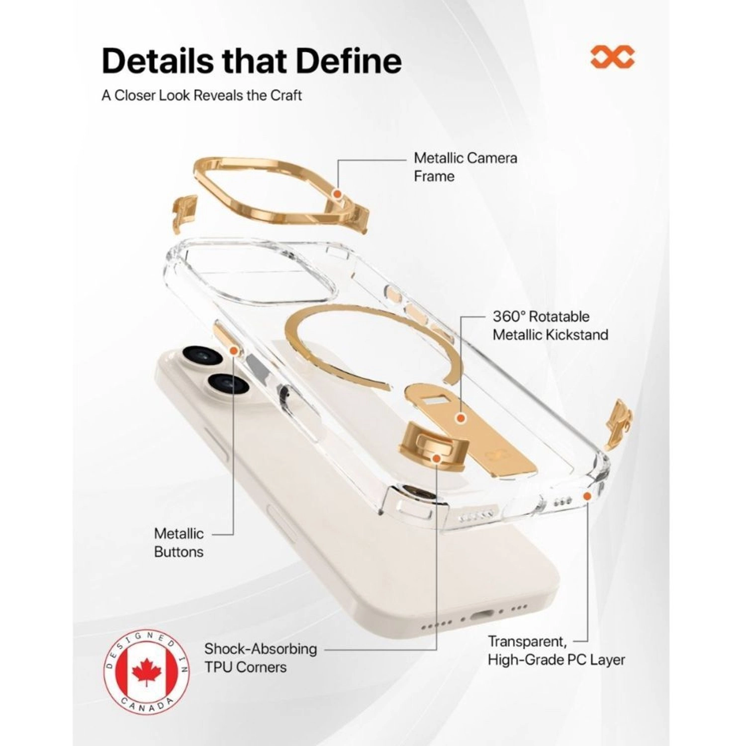 Aurum Transparent Case for iPhone 16 Pro