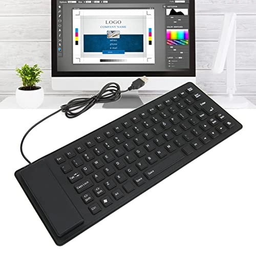 Foldable Silicone Keyboard - Wired/Wireless