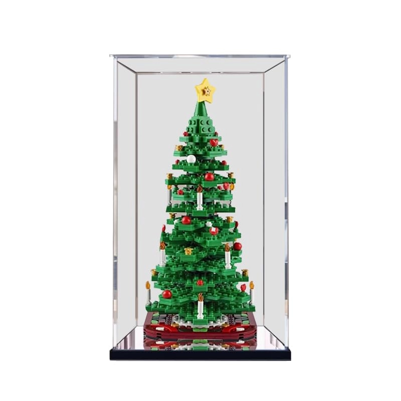 Clear Acrylic Display Case - for 40573 Wood Bottom+Background 1