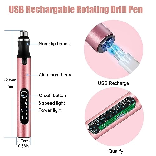 Mini Drill Pen - 3Speed Cordless Rechargeable