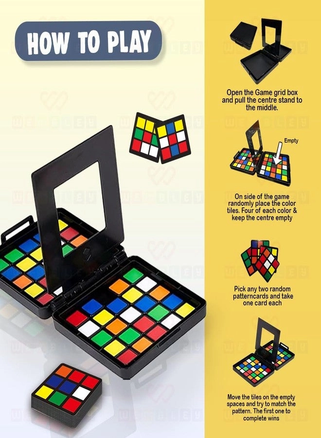 Color Tiles Cube Puzzle
