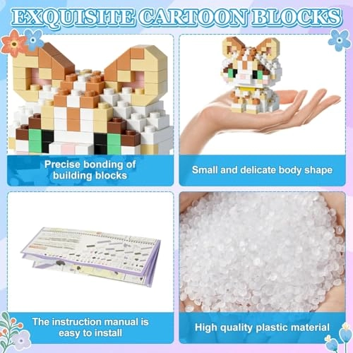 Cat Building Blocks - 2 pcs