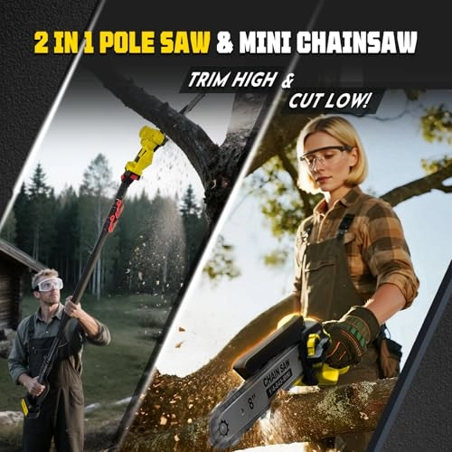 8 Inch Cordless Mini Chainsaw - 1200 watts