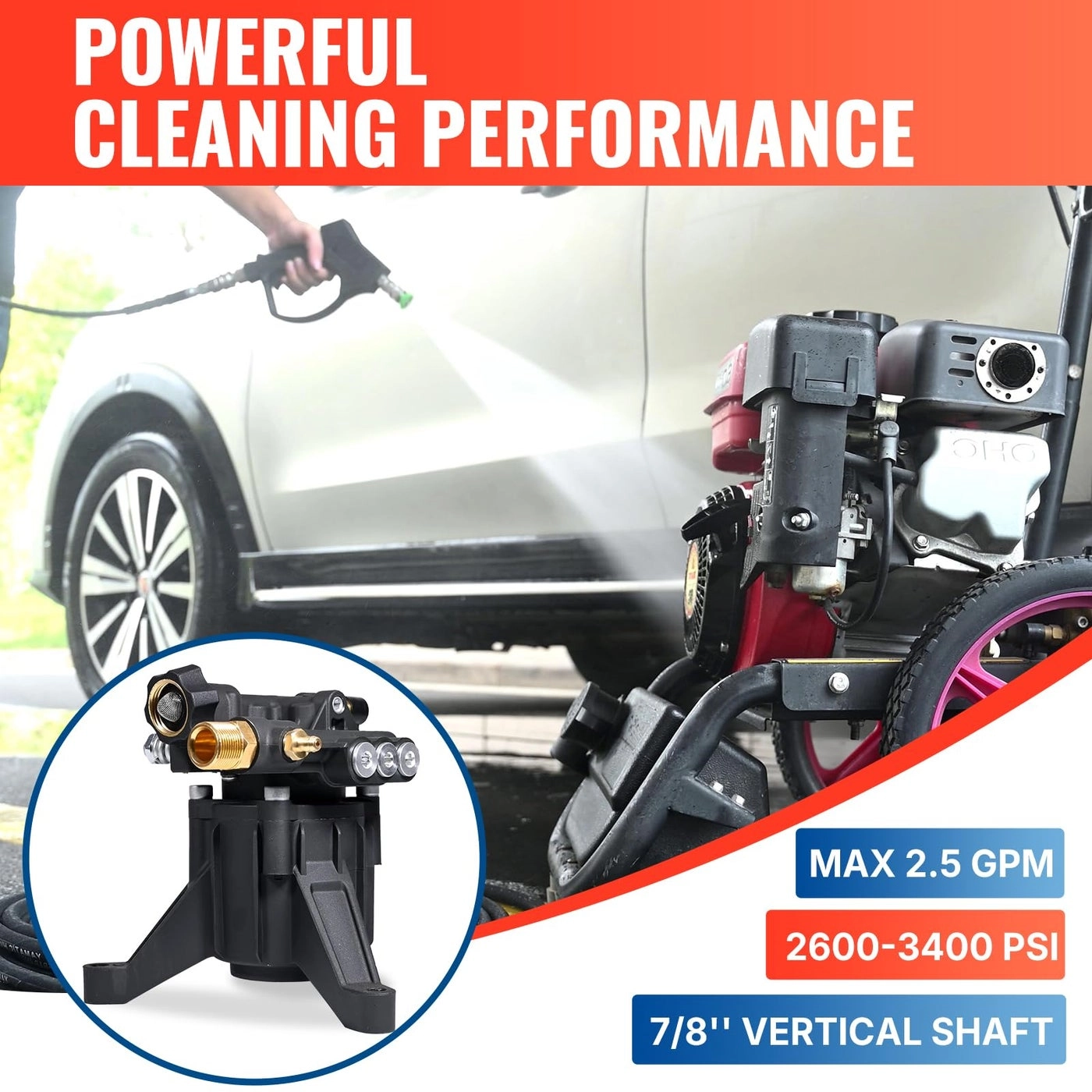 Vertical Pressure Washer Pump
