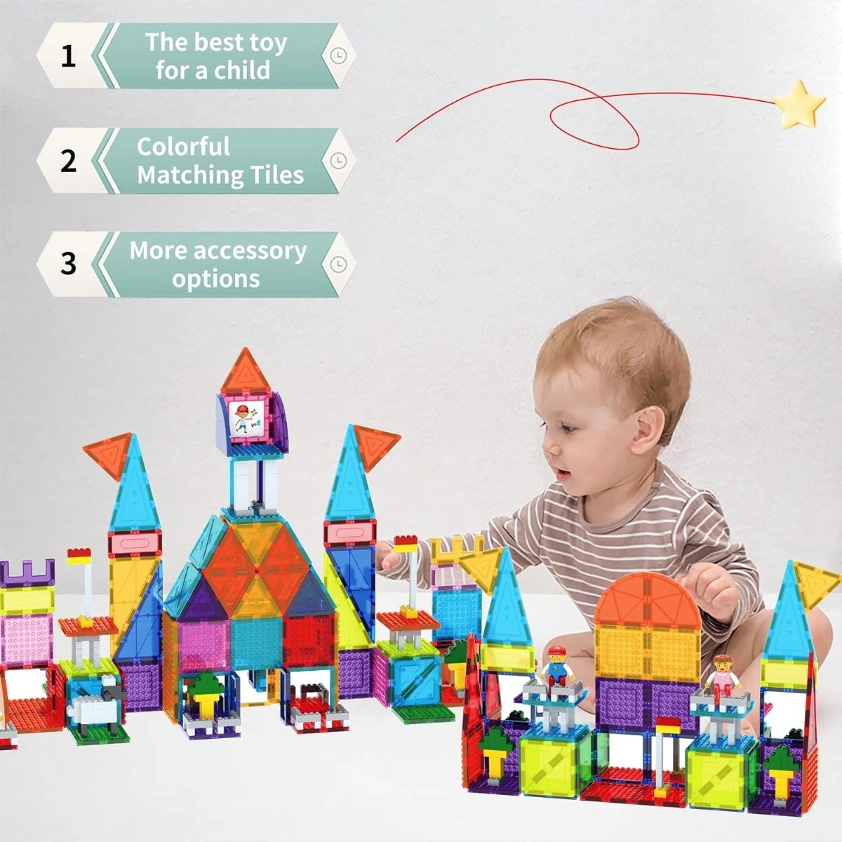 Magnetic Tiles - 353 pcs