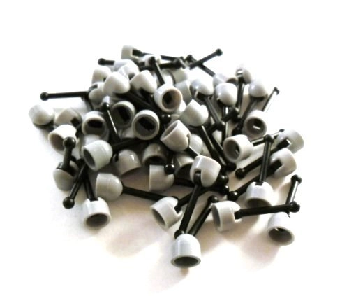 LEGO Aerials / Levers - Light Grey Black