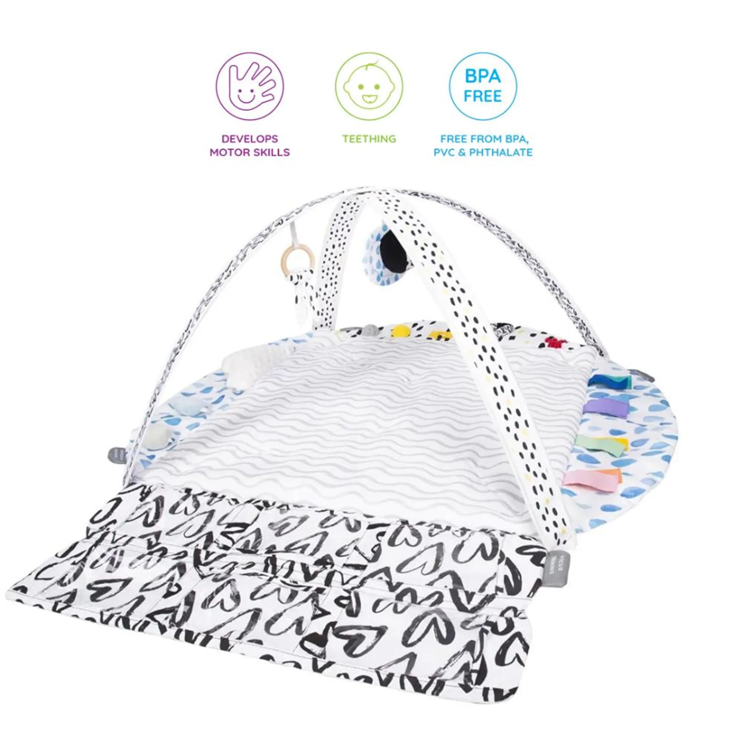 6-in-1 Grow With Me Play Mat - 0 month