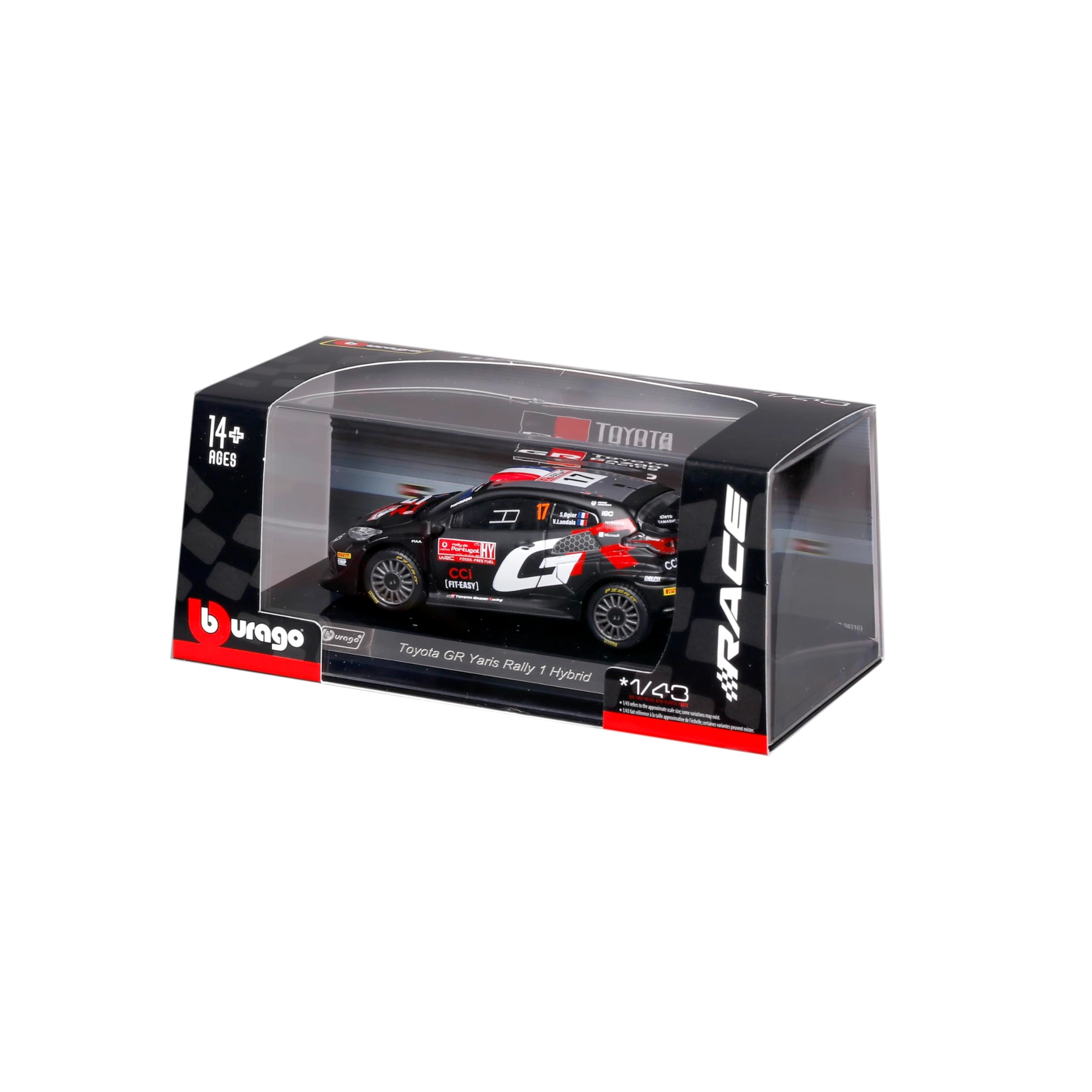 Toyota GR Yaris Rally1 Hybrid #17 - resin 1:43