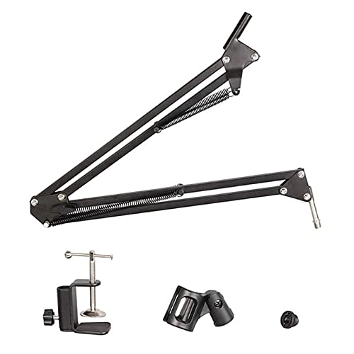 Mic Stand - Extendable Scissor Arm Table Mounting Clamp