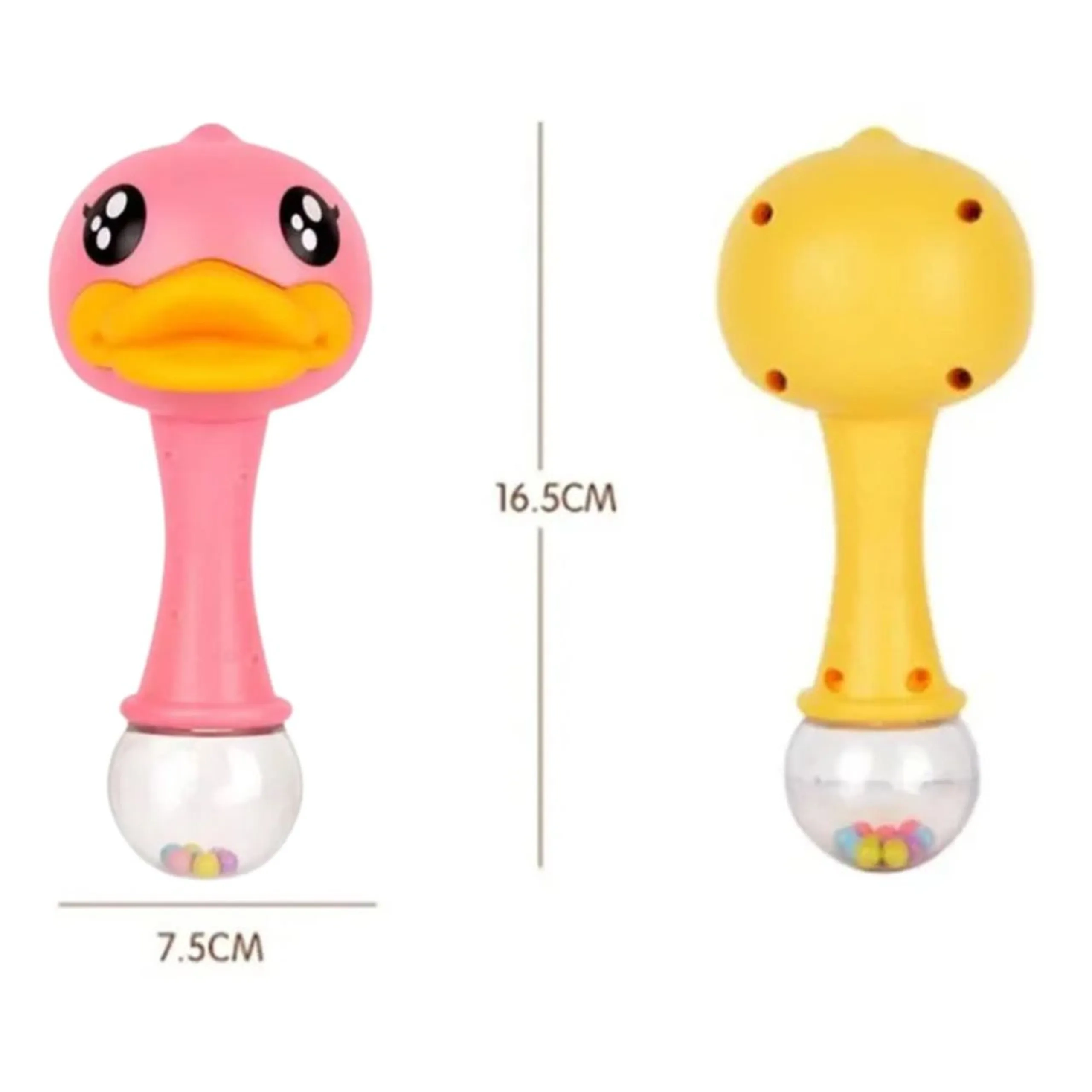 Baby Duck Grab & Shake Rattle Toy - 3 months BPA-free