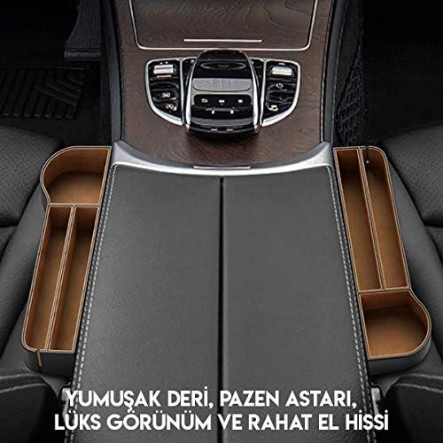 Elegant Car Storage Box - Faux Leather Rectangular