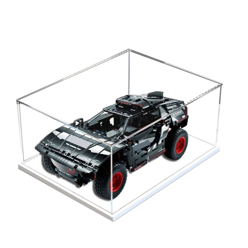 HCAEIOFJ Display Case (42160) - Transparent Acrylic White Bottom