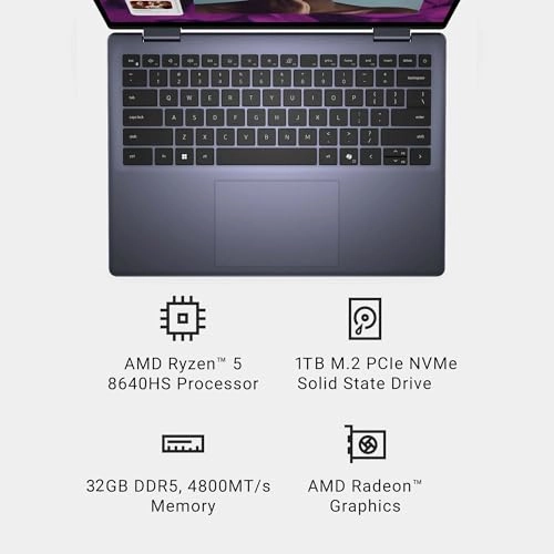 Inspiron 14 2-in-1 i744 - 14'' Ryzen 5-8640HS 64GB DDR5 1TB SSD