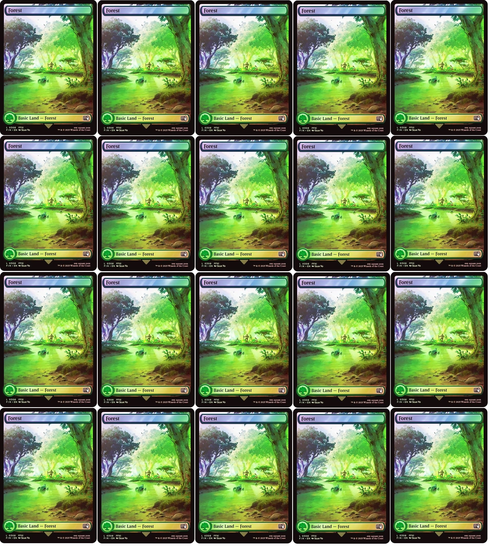 MTG Decks & More Forest #308 - 20x