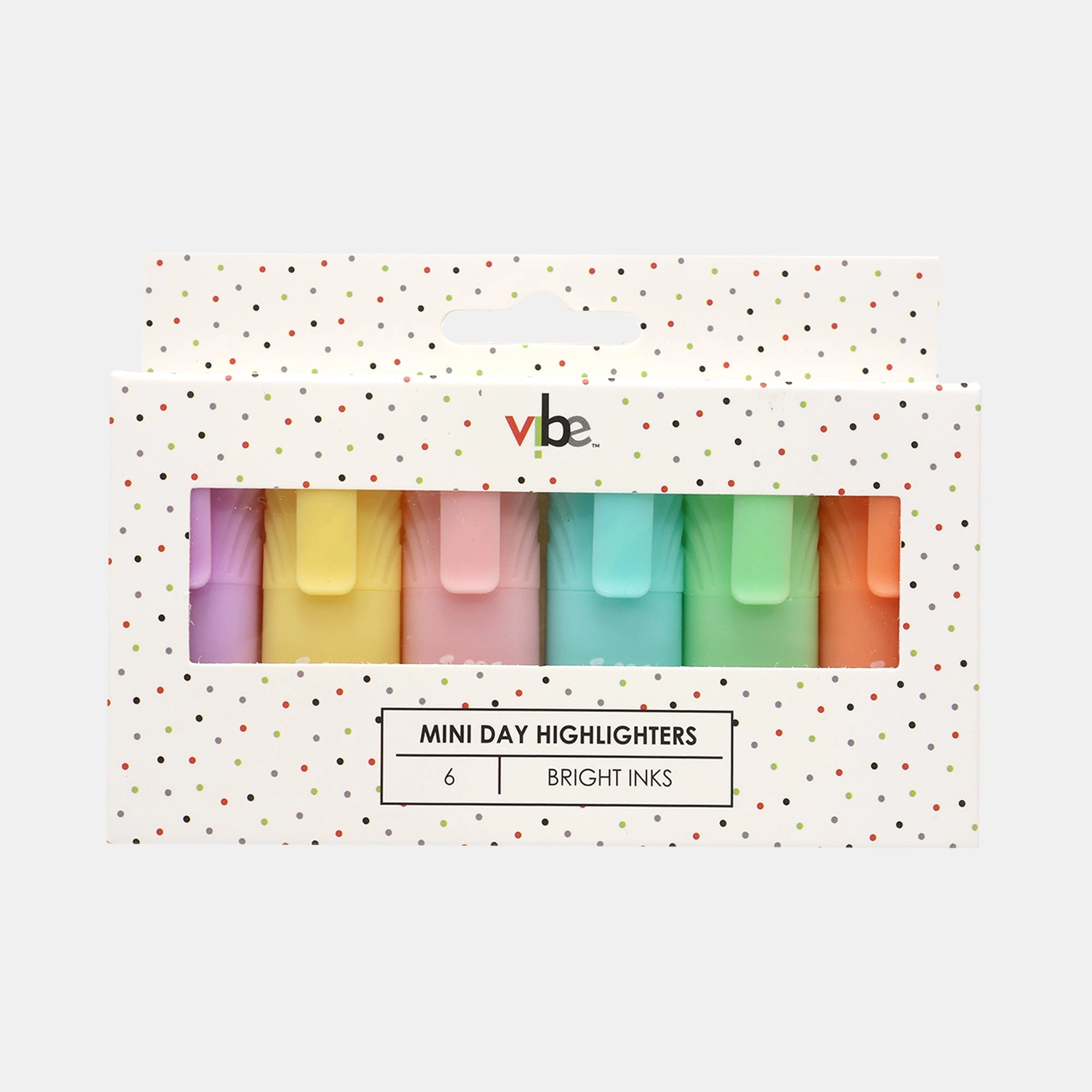 Vibe Mini Day Highlighters - 6 Vivid Colors