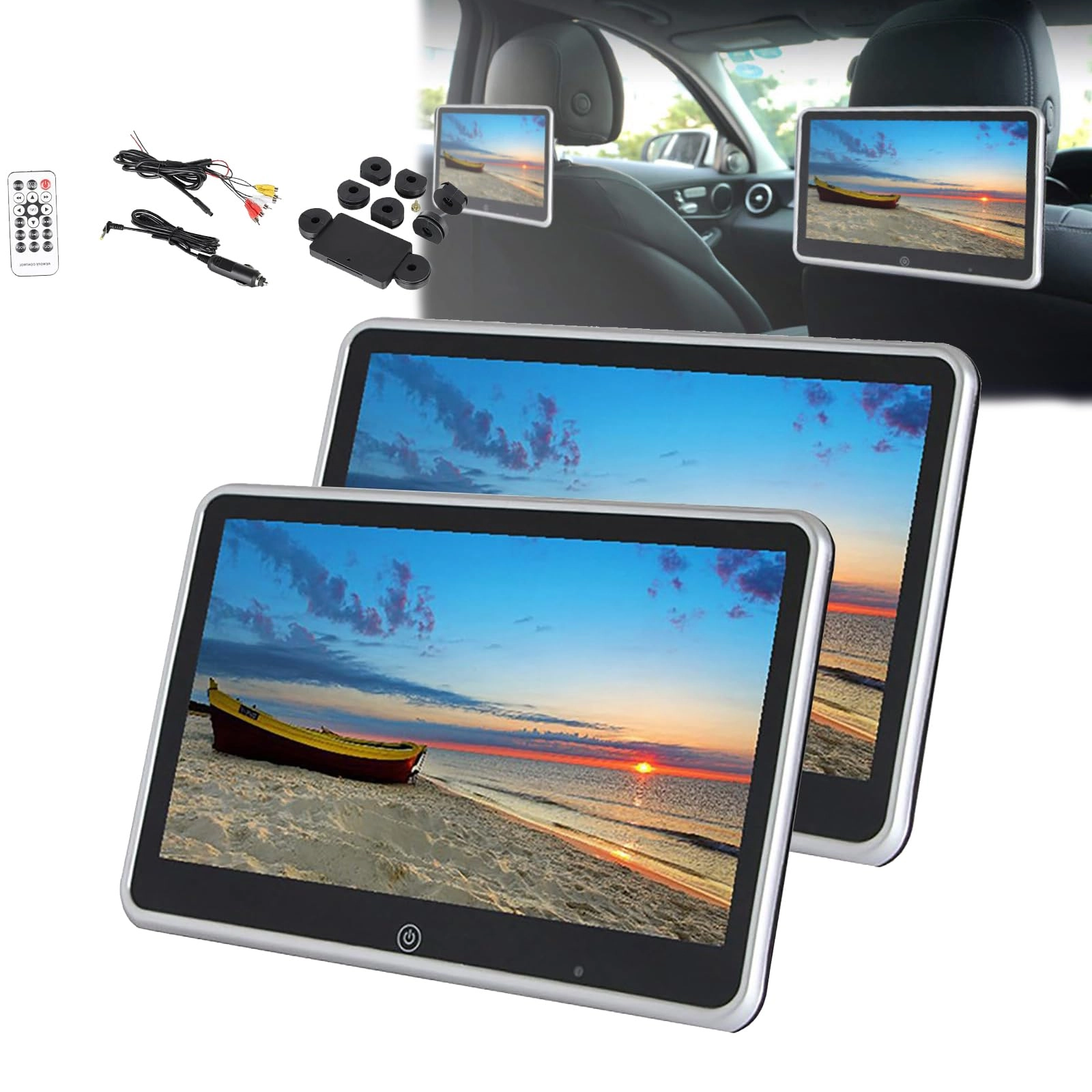 WhCeoy Headrest Monitor - 10.1 inch