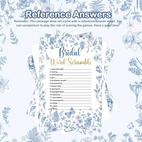 Bridal Shower Game - 145 Pieces