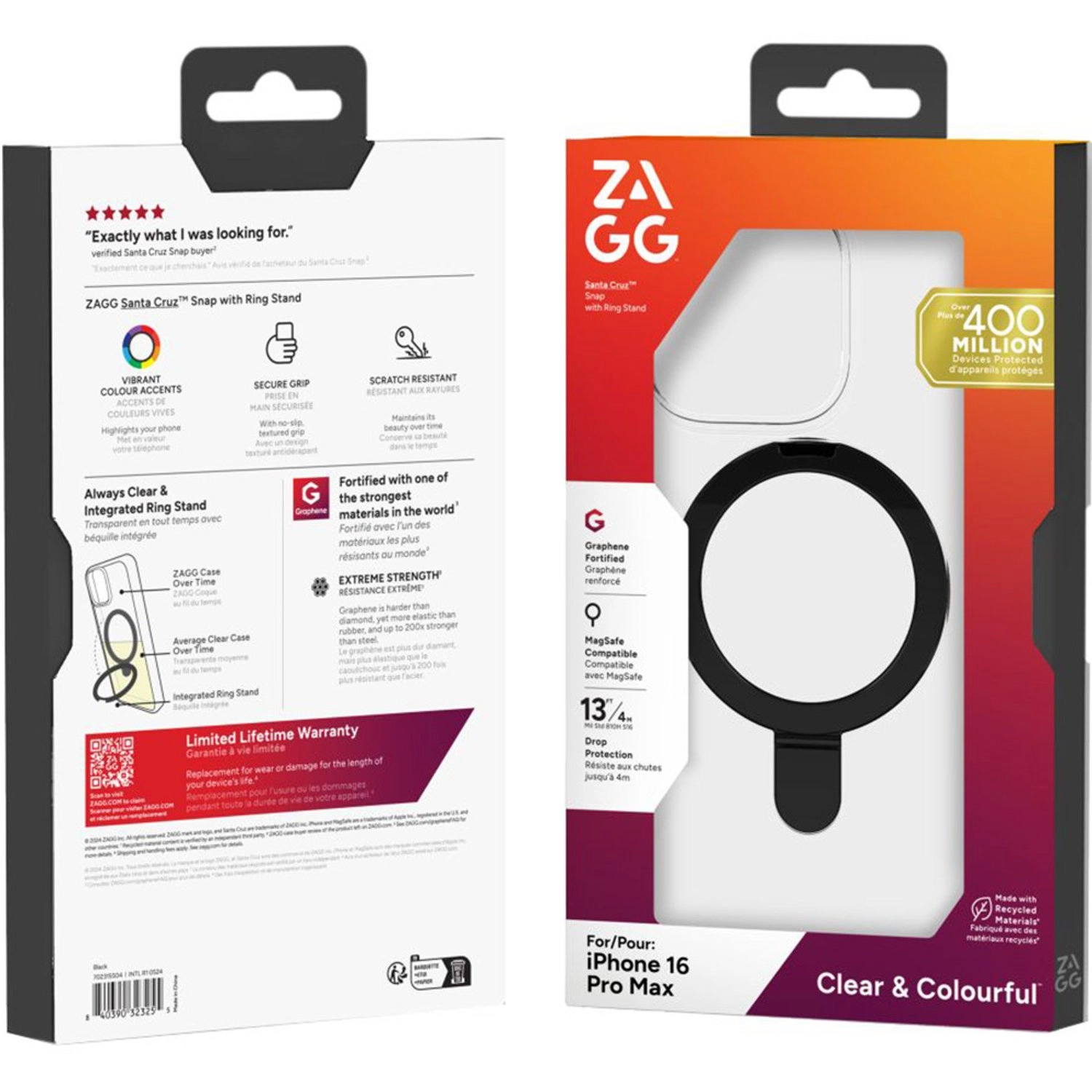 Santa Cruz Snap for Apple iPhone 16 Pro Max - Graphene Ring Stand