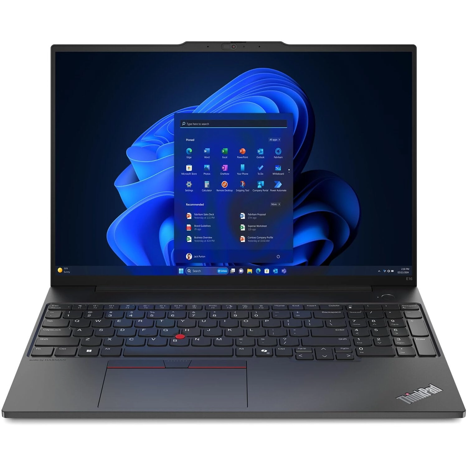 Lenovo ThinkPad E16 U7-155H - 16'' Core Ultra 7 155U 16GB DDR5 1 TB SSD