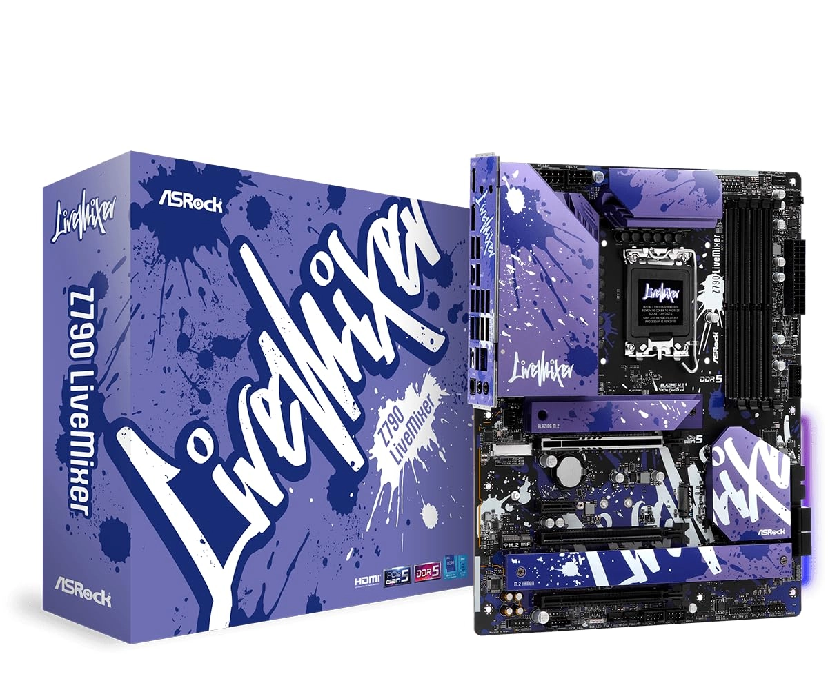 Asrock Z790 LiveMixer - DDR5 128GB PCIe Gen5 x4