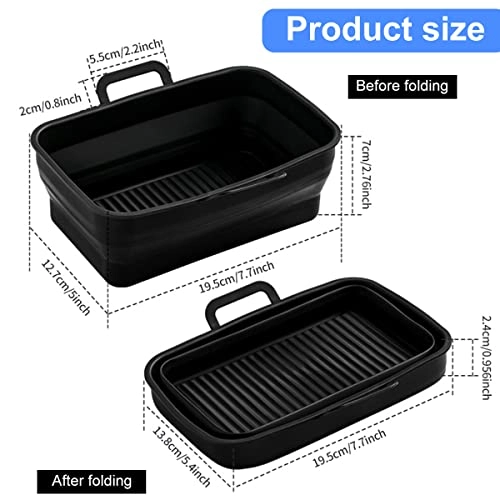 Air Fryer Silicone Liner - Food-grade Silicone 2PCS