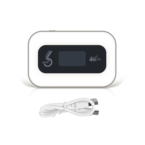 Portable WiFi Hotspot 4G Router - Unlocked SIM Card Slot Rechargeable Battery