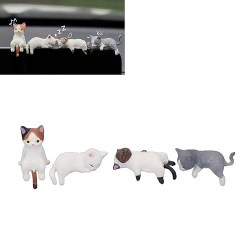 Car Dashboard Decor - 4Pcs Resin Mini