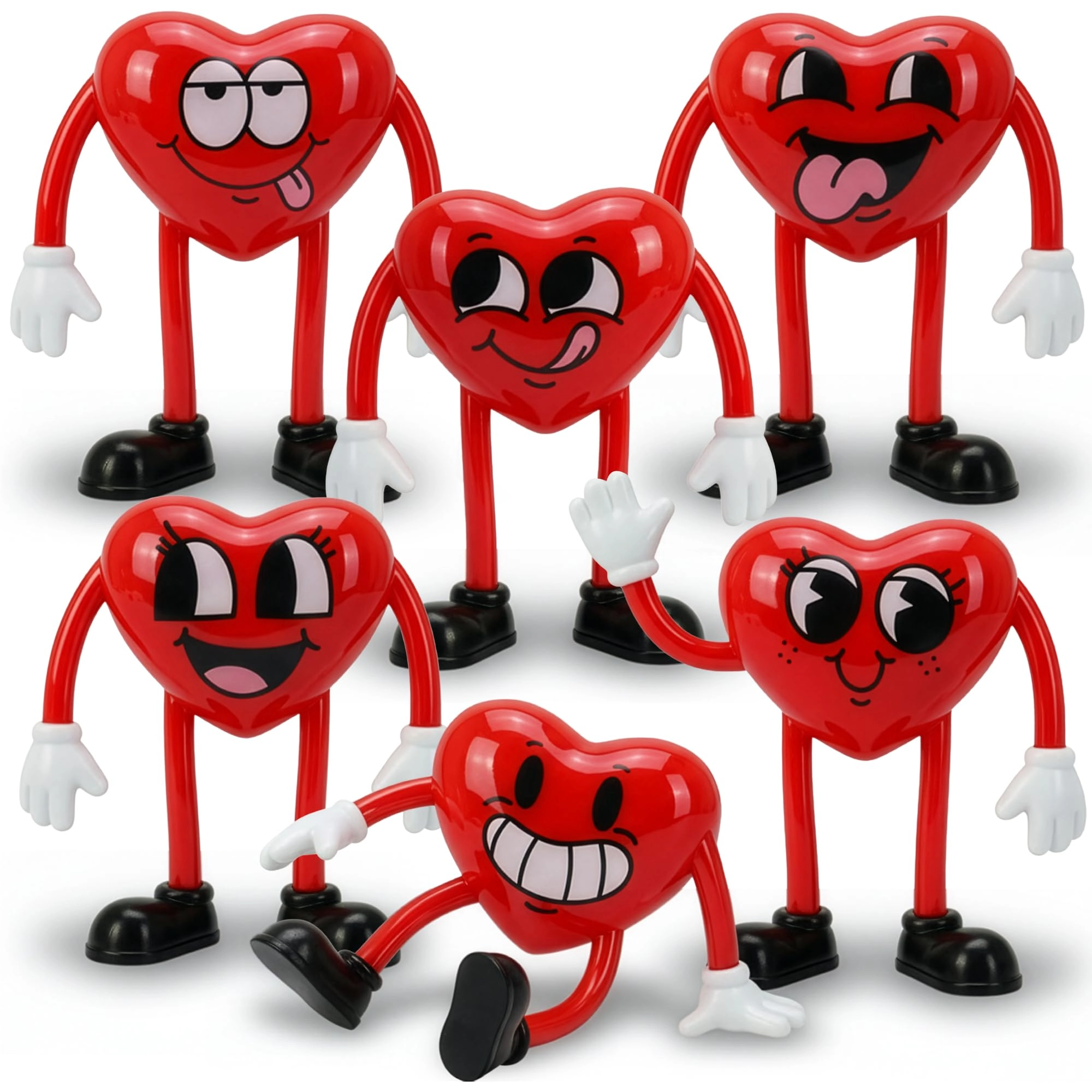 ArtCreativity Heart Bendables - Kids 3 years up Heart figurines 12