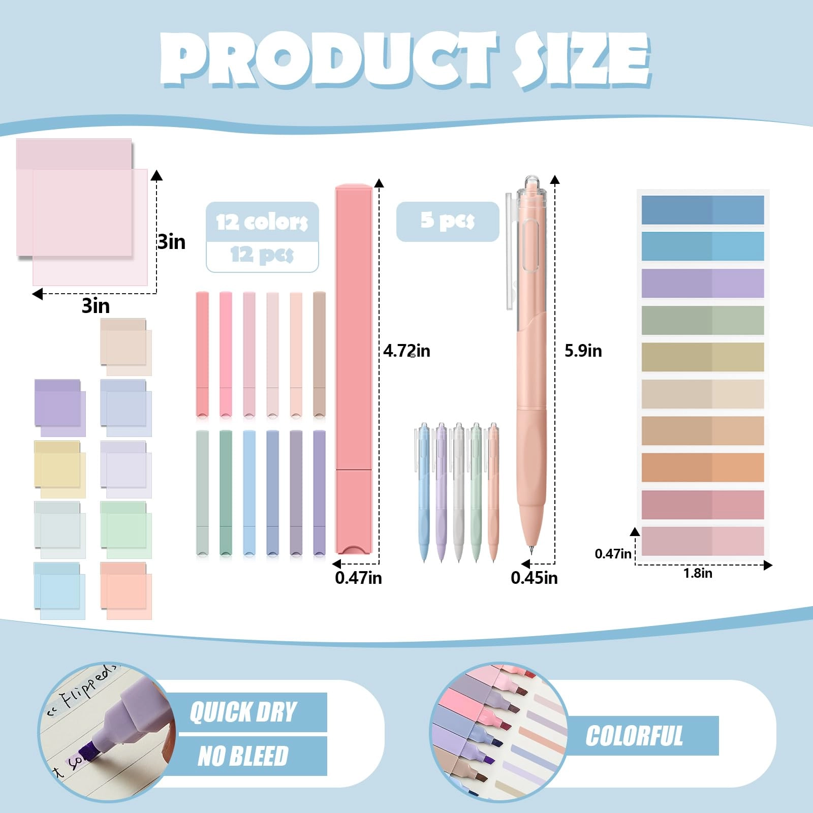 Book Annotation Kit - 39 Pcs