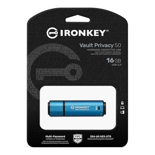 IronKey Vault Privacy 50 - USB 3.2 Gen 1 USB-A 16GB