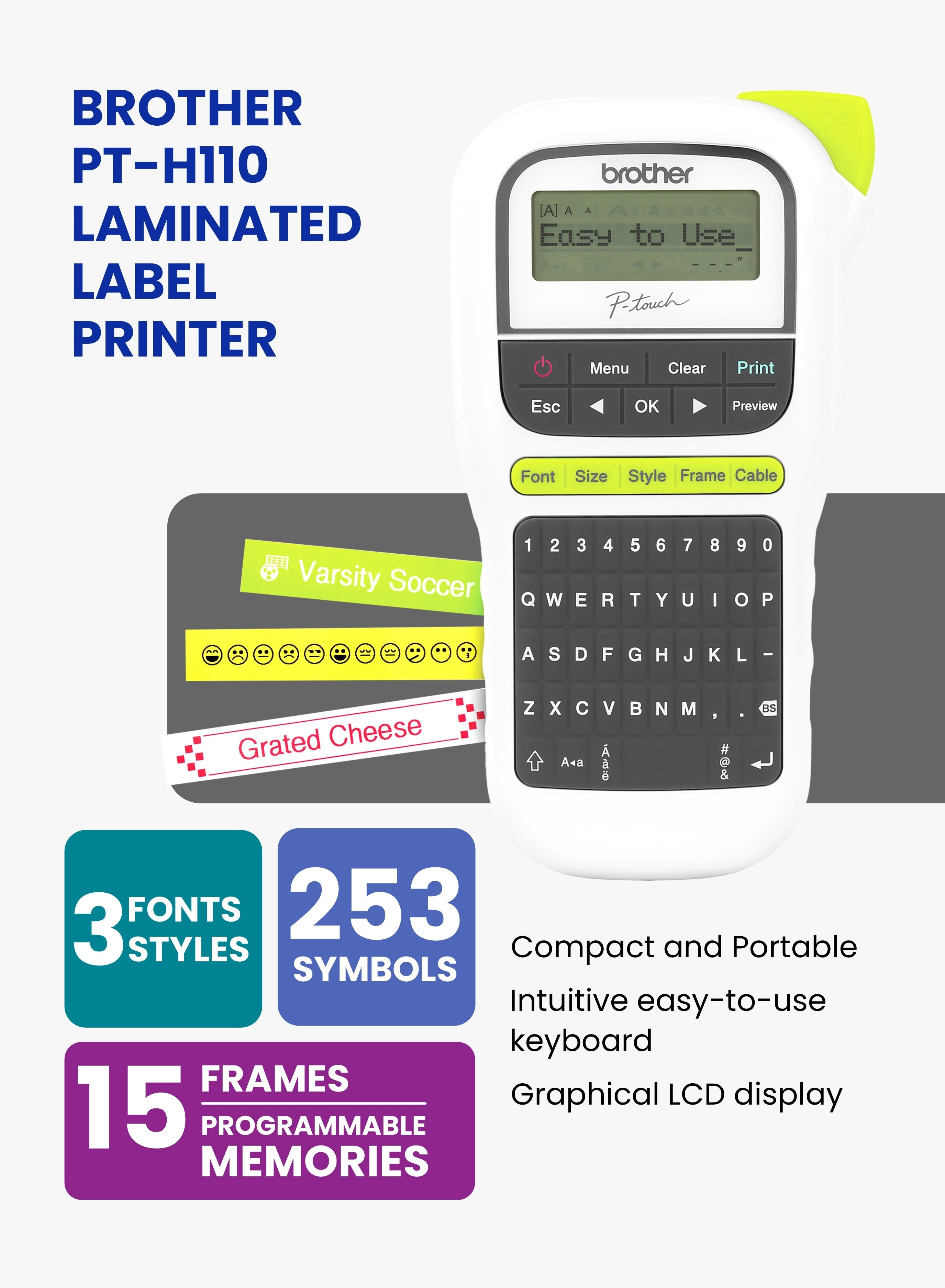 PT-H110 - Thermal transfer 12 millimeter
