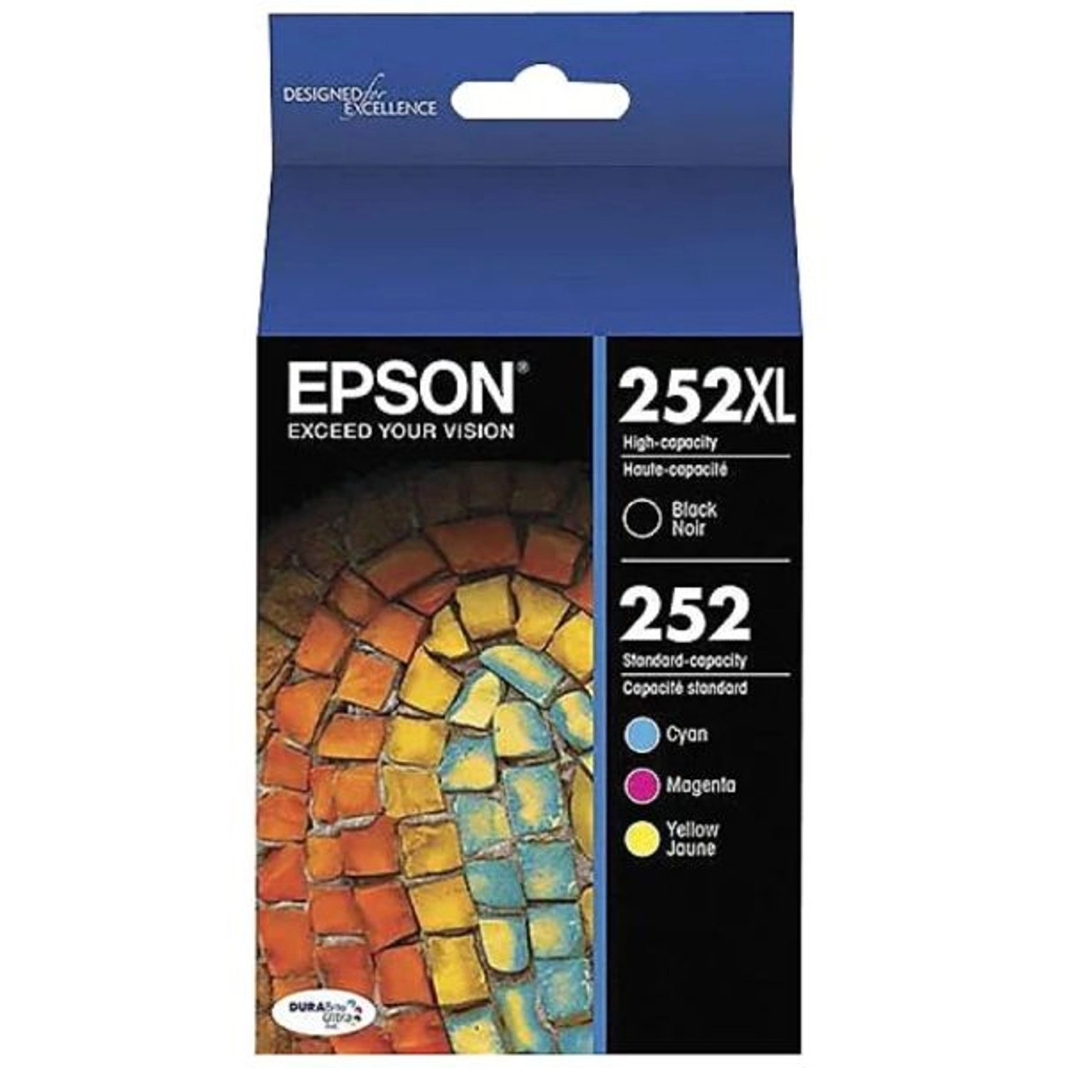Epson 252XL/252 High Yield Multicolor 4 Pack