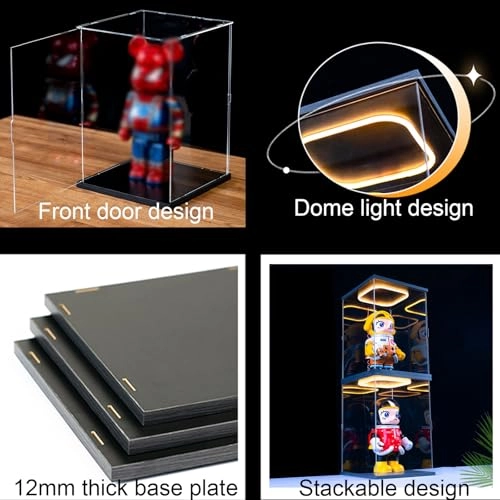 Acrylic Display Case - 62x30x20 cm for Lego 76139 Car Model