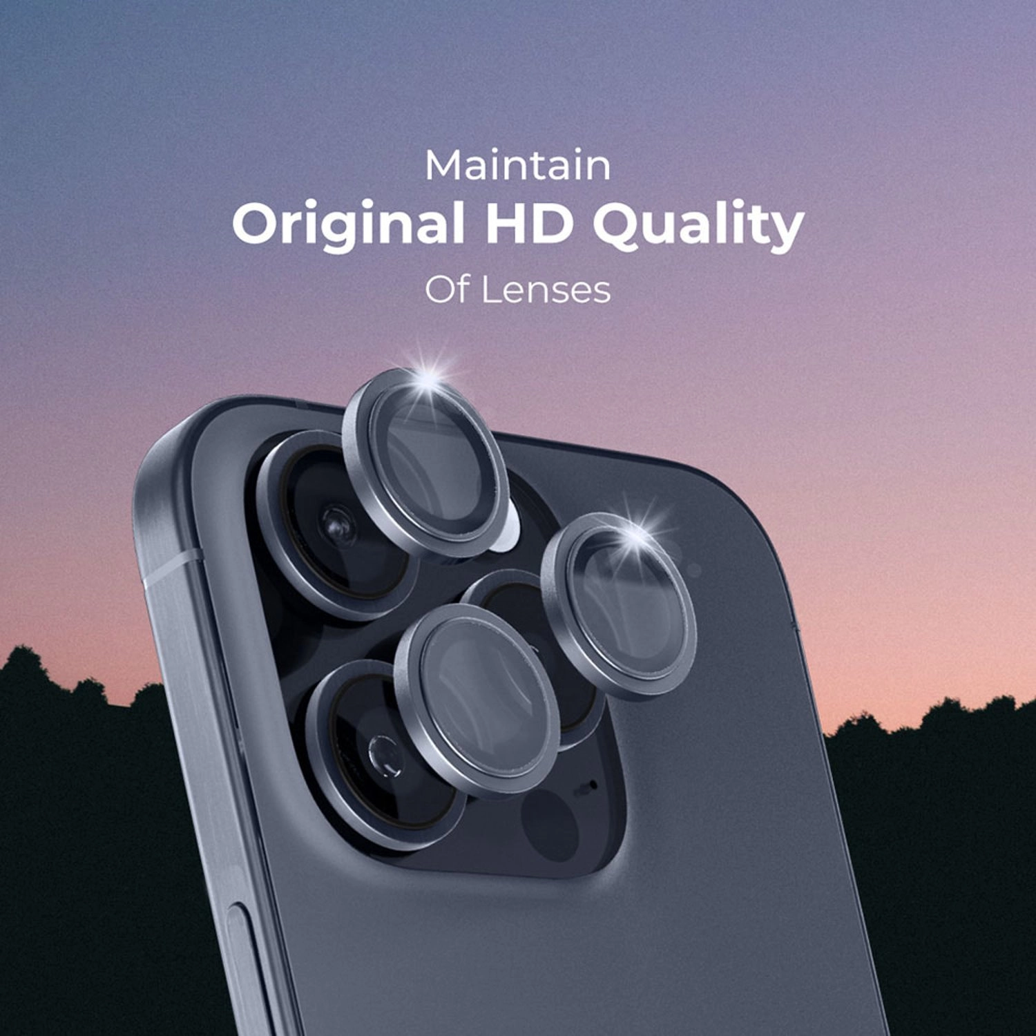Scratch-Resistant Camera Lens Protector for iPhone 15 Pro Max