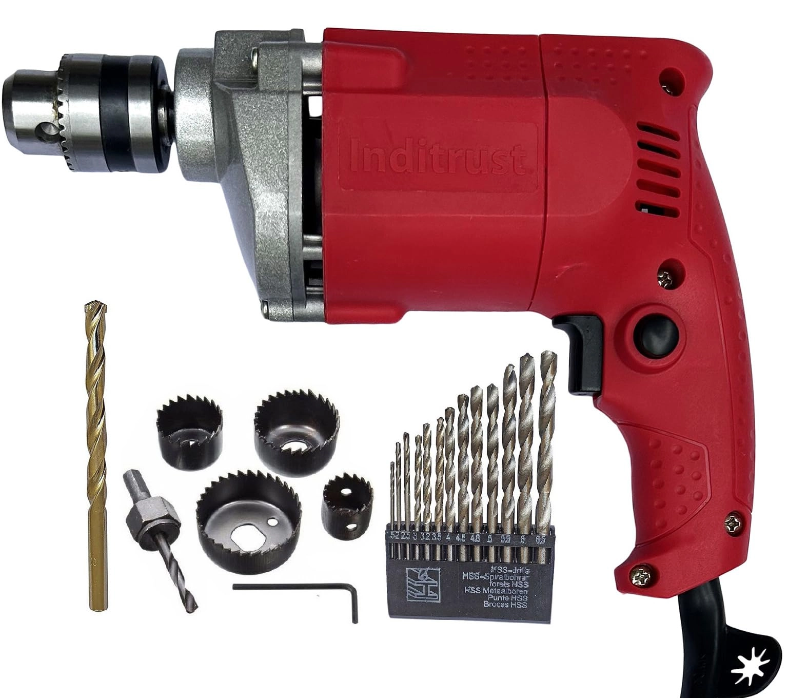 Electric Drill - 350w 10mm RED