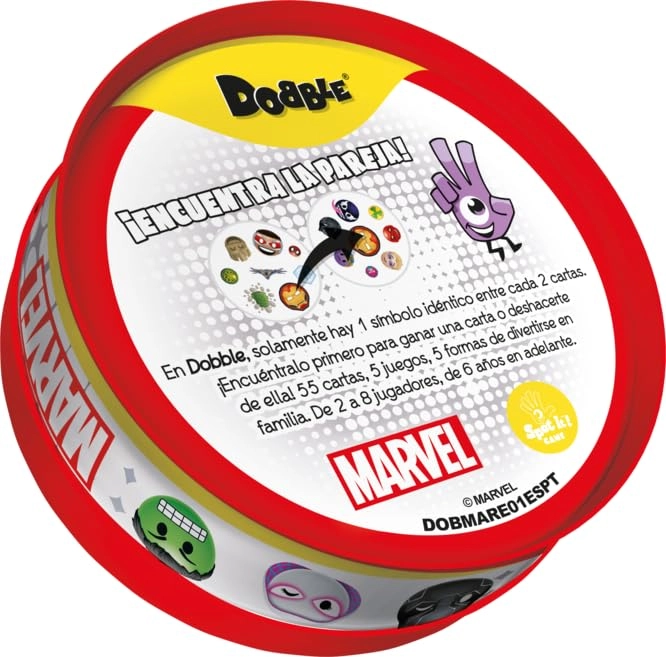 Dobble: Marvel Emoji - Card Game (Spanish and Portuguese)