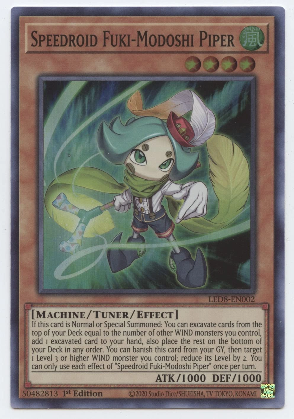 Yu-Gi-Oh! Legendary Duelists: Synchro Storm Speedroid Fuki-Modoshi Piper LED8-EN002